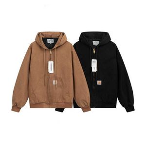 Men's Jackets Autumn Winter New Fashion North American Brand Carhart Basic Badge Loose Men and Women Casual Coat High Street Style Loose design25sse