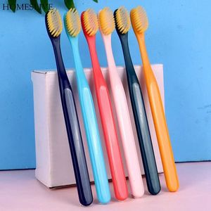 Tandborste 12st Homeslive Korean Fashion Boxed Wide Head Fine Soft Brestle Manual Oral Cleaning Care Tool 230517