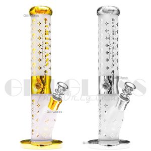 14 tum tjocka raka rörhoppor i downstem bäger glas bongs dab rigg rökning vattenrör med 14 mm fog