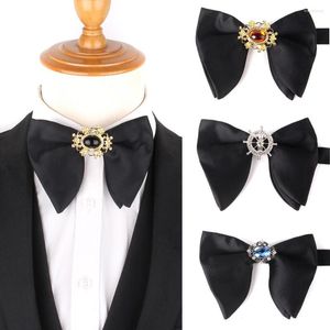 Damat moda için beden bowtie üzerinde yay bağları siyah kravat erkekler kadınlar yetişkin düğün kravatlar sağdıçsmen