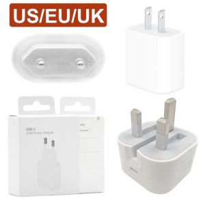 OEM Qulity USB-C Зарядное устройство 20W Power Adapter для iPhone 13 12 11 EU US UK PLUCK FAST HARING PORT WALGERS RETALGER