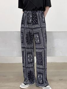 Pantaloni da uomo primavera 2023 alla moda in stile coreano in stile coreano stampato flore