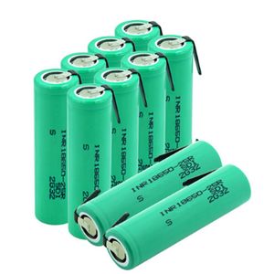 INR18650 25R/ 26F/30Q 2500mAh 35A 3.7V rechargable power Battery for juicer With nickel sheet High Quality
