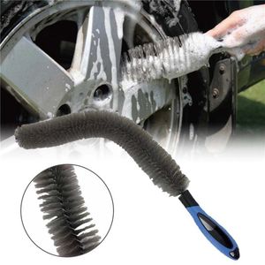 Kit di lavaggio per la pulizia dell'auto Spazzole per pneumatici da 60 cm Strumento per la pulizia Spazzola per ruote Griglia per pneumatici Cerchio del motore Pulisce automaticamente gli strumenti