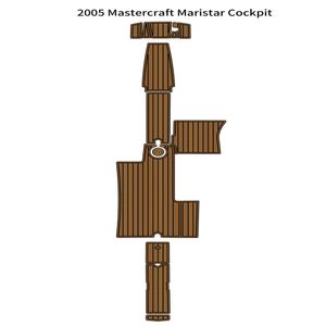 2005 Mastercraft Maristar Cockpit Pad Boot EVA Schaum Faux Teak Deck Bodenmatte