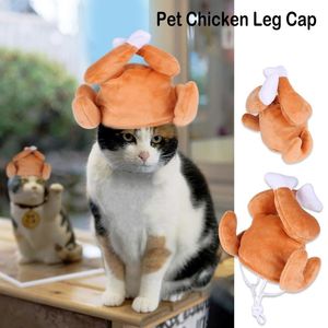 Cat Costumes 2023 Party Halloween Christmas Pet Hat Teddy Chicken Leg Headdress Dress Up Ears Headgear Dog Birthday