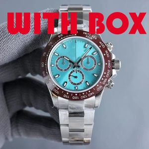 Herrenuhren, hochwertige Luxus-Designeruhren, Keramiklünette, automatische mechanische Uhr, wasserdichtes Edelstahlarmband, leuchtende Armbanduhr mit Box