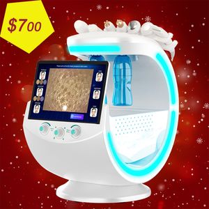 Högtrycksvatten Syre Hydro Peeling Facial Machines Ice Blue Jet Face Cleaner Skin Care Solution Exfoliating behandling Hydradermabrasion Therapy