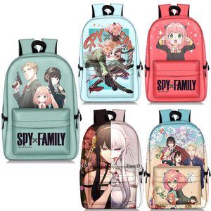 Backpack Spy X Family Anya Forger Plecak dla nastolatków dziewcząt księgarnia torebka dla dzieci uczeń z powrotem do szkolnego laptopa plecaki J230517