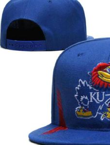 2023 All Team Fan's USA College Light Blue Color Baseball Justerbar Kansas Hat On Field Mix Order Storlek Stängd platt Bill Bas Ball Snapback Caps Bone Chapeau