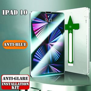 Wholesale Anti-bule like Tablet Tempered Glass Screen Protector For iPad Pro 10.2 11 12.9 With Easy Install Guide Frame installation applicator quick fit