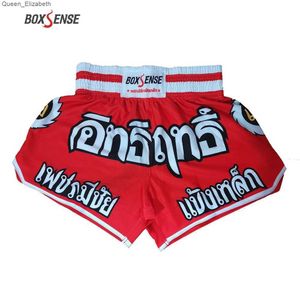 Herenshorts Muay Thai Shorts Women Competition Training MMA Fighting Short Pants Men Girls Boys Sanda Kick Boxing Suits Red White Pink Black J230517