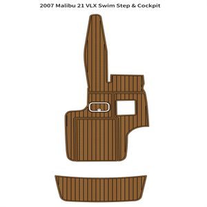 2007 Malibu 21 VLX Swim Platform Padm Pad Pad Boat Eva Foam Teak Deck Mat