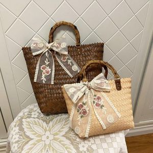 Storage Bags Ins Handbag Woven Bag Large Capacity Shopping Beach Picnic Basket