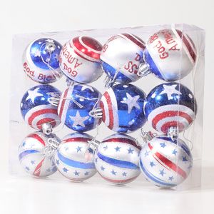 4th of July Ball Ornaments Upgrade American Flag Ornament Balls Independence Day Themed Patriotic Hanging Decorations