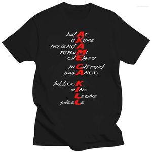 Magliette da uomo Fashion Cool Men Shirt Women Funny Tshirt CROSSWORDS - Akame Ga Kill Maglietta stampata personalizzata