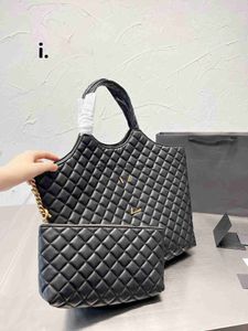 Totes Designers Shoulder Bag Luxury Tote Purse Handbag Message Bags CLuth Top Quality Brand Classic äkta läder Crossbody med plånbokstorlek 35 cm svart