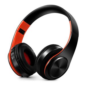 Cuffie senza fili Auricolari stereo Bluetooth 5.0 Auricolari pieghevoli Animazione che mostra il supporto TF Card Cuffie MIC incorporato Jack da 3,5 mm in 10 colori