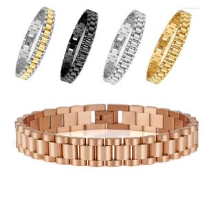 Pulseiras de link 10mm relógio de cinta de aço inoxidável ímãs de aço de aço jóias de pulseira de saúde amantes de saúde