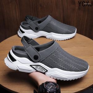 Men s Sandals Summer Large Size Slippers Fashion Students Baotou Beach Shoes Platform Slipper Fahion Student Shoe