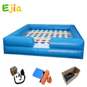 Crianças adultas gigantes gigantes infláveis ​​Twister Game Inflable Twister Mattress Game para jogos esportivos ao ar livre em ambientes externos