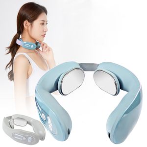 Back Massager Electric Neck Massager Pulse Back 12 Gears Power Control Far Infrared Heating Pain Relief Tool Health Care Relaxation Machine 230517