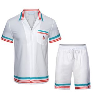 2023 Designer Mens Tracksuits العلامة التجارية المطبوعة للملابس الرياضية الصيفية من القطن الصيفي الأزياء الأكمام القصيرة القميص شورتات الركض بدلة M-xxxl 12ays