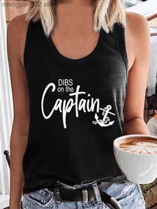 Tanques femininos Camis Funny Letter Tampo para mulheres Capitão Racerback Tanks