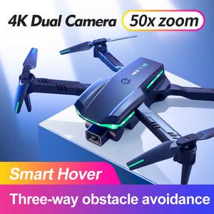 UAV HD Aerial Photography 4K Dubbel kamera hinder Undvikande Fast höjd Remote Control Aircraft Toy