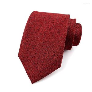 Bow Ties Mens Silk Man Novel Slitte Wine Red Solid Jacquard Cravat For Adult Blouse Wedding Accessory Gravatas Ascot Yus14