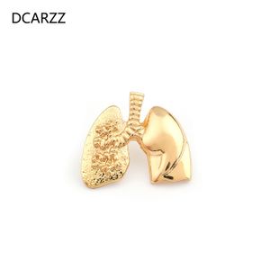 Dcarzz Lungs Brooch Pin Медицинская серебряная серебристая врачи медсестры лаборатории булавки для женщин модные ювелирные аксессуары