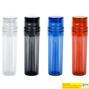 Smoking Integrated Plastic Grinder Cone Loader Filler Storage Container with 4 Colors