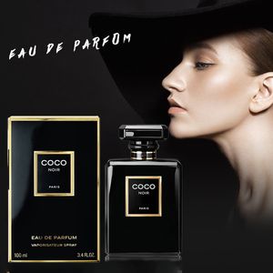 Bezpłatna wysyłka do USA w 3-7 dni Coco Noir Eau de Parfum 100ml Woman Perfume Eleganckie i urocze zapachy zapachowe Orientalne nuty kwiatowe