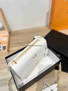 Totes Designers shoulder bag Luxury tote purse handbag message bags cluth top quality Brand classic Genuine leather Crossbody Original Box Kate Gold Chain White