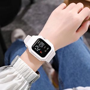 2022 new square LED watch with sound shaking is a popular electronic watch for primary and secondary school students