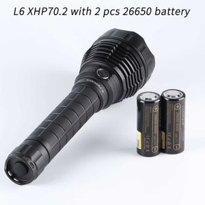 Flashlights Torches Convoy L6 26650 flashlight XHP70.2 SST70 XHP70.3 Hi led inside with battery inside P230517