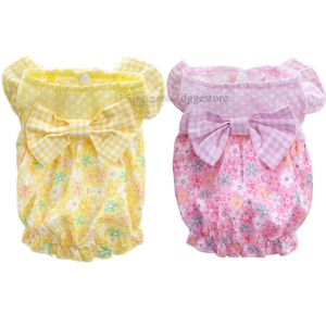 Dog Dresses for Small Dogs Girl Dog Clothes Summer Dog Princess Dress with Bowknot Wedding Birthday Dress Puppy Clothes Female for Chihuahua Yorkie Cat Outfit XS A720