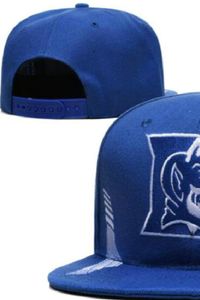 2023 All Team Fan's USA College Baseball in hellblauer Farbe, verstellbar, Blue Devils-Mütze auf Feldmischung, Bestellgröße, geschlossen, flache Bill-Basis, Ball, Snapback-Kappen, Bone Chapeau