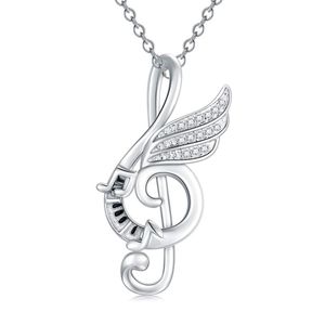 9шт личности музыкальная нота подвесной ожерелье ювелирные изделия для девочек -девушки для вечеринки