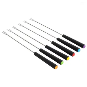 Dinnerware Sets Cheese Fruit Fork Kitchen Tool Exquisite Forks Baking Supplies Stainless Steel Dipping Chocolate BBQ Tools