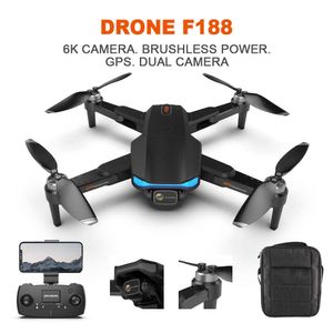 F188 Brushless GPS Positioning Folding UAV 6K High Definition Aerial Camera Aircraft 5G Long Range Remote Control