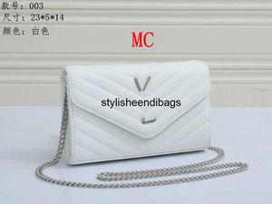 トートデザイナー高級トート有名なトート財布ハンドバッグメッセージバッグCluth Brand Classic Crossbody Pu Leather Wallet luggage＃003 Silver Chain 23cm Hytdjmuyf