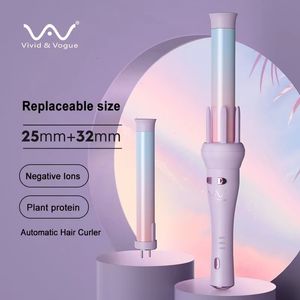 Kıvırcık İradeler Vivid Vogue Otomatik Saç Kırıcı 3gen 4gen Seramik Demir Rotasyon 28mm 32mm 230517