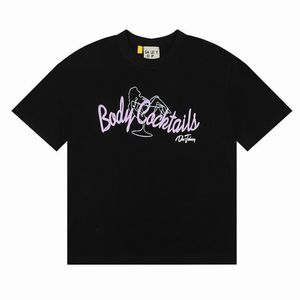23SS Galleryse Depts de manga curta impressão masculina camisetas femininas roupas de grife feminino Fashion morto Cocktails corpora