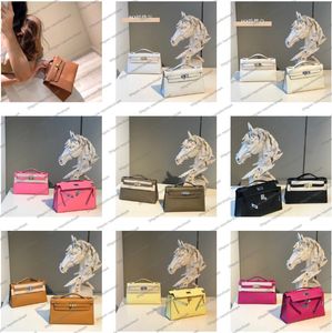 Hot Luxury women bag original genuine calf leather Designer handmade handbag evening shoulder bag Crossbody purse with orange box 10A Top end quality 22cm