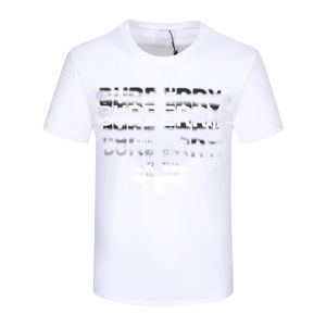 Mens T Shirt Tasarımcı Pamuk Elbise Malzeme Mon Boyut S-XXXL Siyah Beyaz Moda Erkekler Kadın Tees Yaz Kısa Kollu Tshirt Mektuplar