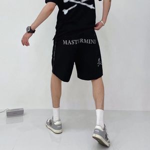 Original Mastermind Japan Shorts Men Hiphop Elastic Waist Drawstring Casual Shorts for Men Skull Printed Men Shorts Trend Shorts