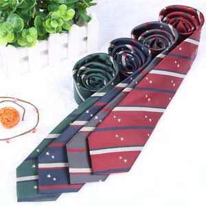 Bow Ties stjärnor broderi randigt mönster brittiska japanska skolflickor pojkar jk uniform tie studenter slips cosplay 4 färger