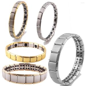 Länkarmband män/kvinnor ger germanium titanium stål armband 316l kraft Energe Bangle Birthday Friendship Sport Gift Antifatigue