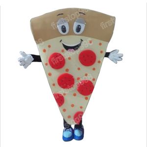 Halloween fofo pizza mascote de figurino de figurino simulação de desenho anime personagem de anime de anime Tamanho dos adultos Tamanho de publicidade ao ar livre de Natal